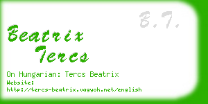 beatrix tercs business card